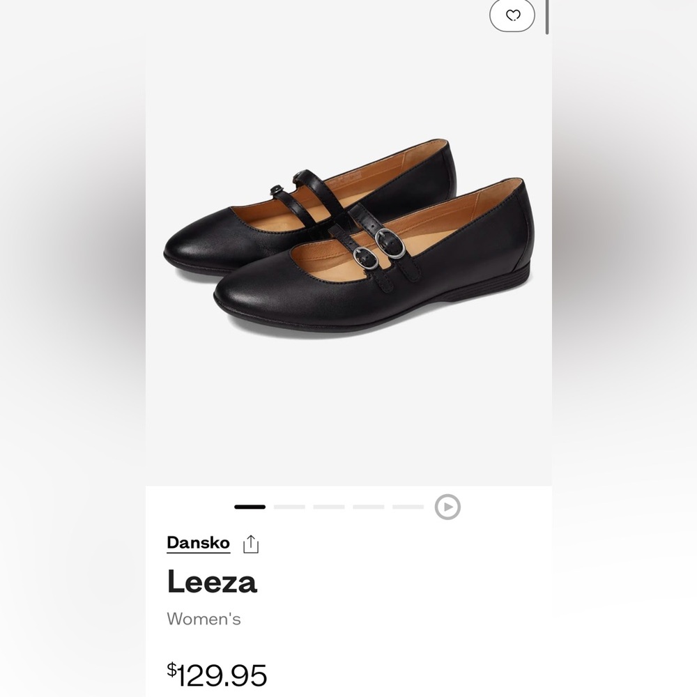 DANSKO Leeza Nappa black Mary Jane’s size 39